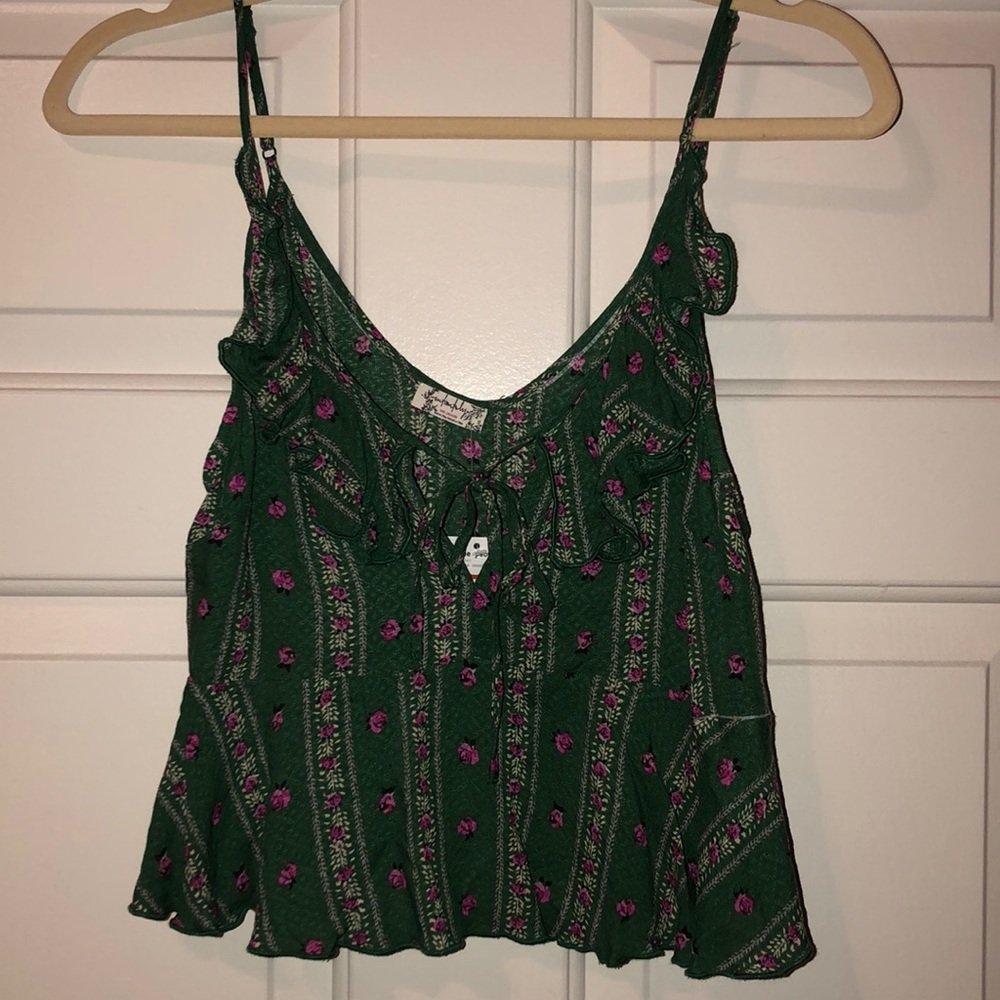 Free People Intimately Top Love To Printed Cami XS - Picture 3 of 8